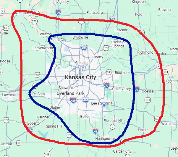 Service Areas for Kansas City Dumpster Rentals